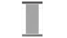 Hikvision - DS-K3B601-BASE900-S - S Turnstile Base 900mm