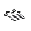 Kendall Howard - 0300-1-002-00 - HOOK AND LOOP CABLE TIES- 10 PACK