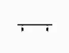 Kendall Howard - 5200-3-424-00 - LAN Station 19” x 14” Shelf - African Mahogany