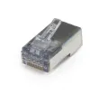 Platinum Tools - 105027 - ezEX44 Cat6 Shielded RJ45 Internal Ground Connectors, 100/Bag.