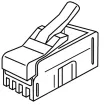 Platinum Tools - 106100 - RJ22 (4P4C), Flat-Stranded. 500/Bag.