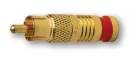 Platinum Tools - 18285 - RCA Type RGB Compression 25AWG Gold Plated Connectors (Bulk Package 25Pc/Bag)