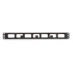 Kendall Howard - 1903-3-100-01 - 1U 5X D-Ring Cable Manager
