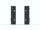 Kendall Howard - 1924-3-001-02 - RACK STANDOFF BRACKET, ADJUSTABLE, 2U 