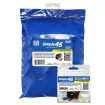 Simply 45 - S45-3250B-25 - Cat5E UTP Black Keystone Feed-Thru Coupler - w/6-Color Snap-On ID Bars Included. 1ea/Bag, 25/Pack