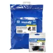 Simply 45 - S45-3500B-25 - Cat5e UTP 180° Black Keystone Jack, Toolless, Dust Cover, w/6-Color Snap-On ID Bars Included. 1ea/Bag, 25/Pack