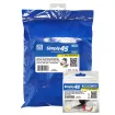 Simply 45 - S45-3500W-25 - Cat5e UTP 180° White Keystone Jack, Toolless, Dust Cover, w/6-Color Snap-On ID Bars Included. 1ea/Bag, 25/Pack