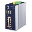Planet - IGS-10020HPT - IP30 Industrial SNMP Switch 8-Port 10/100/1000Base-TX 802.3at PoE + 2-Port 100/1000FX (SFP) (-40 ~ 75C)