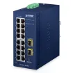 Planet - IGS-4215-16T2S-U - Industrial L2/L4 16-Port 10/100/1000T + 2-Port 100/1000X SFP Managed Switch with USB Console