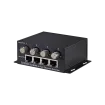 Vigitron - Vi2404A - 4-Port MaxiiCopper™ Ethernet Extender over Coax, af/at 37W PoE, Requires 12VDC @ 3A PS, suggested Vi0014