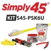 Simply 45 - S45-PSK6U - PROSeries Pass Through Cat6/6a UTP Starter Kit, 1ea  (S45-1700P, S45-C101, S45-801, S45-S01YL & S45-B002) - Boxed