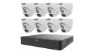 Uniview - KIT/XVR301-08U3/8*UAC-T128-ADF28MS - 1 Hard Disk 8-Channel DVR Kit(Including 8 PCS Analog Turret Camera)