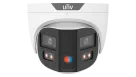 Uniview - IPC3K28SE-ADF28KMC-DL-I0 - UNV 8MP Pano White Light Turret 180, Red & Blue Strobe Light