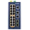 Planet - IGS-4215-16P2T2S - Industrial 16-Port 10/100/1000T 802.3at PoE + 2-Port 10/100/1000T + 2-Port 100/1000X SFP Managed Ethernet Switch