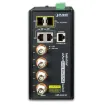 PLANET - LRP-422CST - Industrial 4-port Coax + 2-port 10/100/1000T + 2-port 100/1000X SFP Long Reach PoE over Coaxial Managed Switch