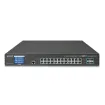 Planet - GS-5220-24T4XVR - L3 24-Port 10/100/1000T + 4-Port 10G SFP+ Managed Ethernet Switch with LCD Touch Screen and Redundant Power