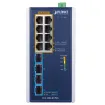 Planet - IGS-1000-8UP4X - Industrial 8-Port 10/100/1000T 802.3bt PoE + 4-Port 10G SFP+ Ethernet Switch