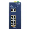 Planet - IGS-10020HPT-U - Industrial 8-port 10/100/1000T 802.3at PoE + 2-port 1G/2.5G SFP Managed Switch with USB Console