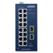 Planet - IGS-4215-16T2S-U - Industrial L2/L4 16-Port 10/100/1000T + 2-Port 100/1000X SFP Managed Switch with USB Console