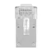 Simply 45 - S45-1550P - PROSeries Pass Through Shielded - Cat5e STP (internal ground) With Cap45- 50pc Clamshell