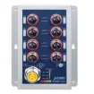 Planet - ISW-808PT-M12A - Industrial 8-Port 10/100TX M12 802.3at PoE+ Switch