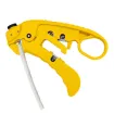 Simply 45 - S45-S01YL - Adjustable Cat7a/6a/6/5e UTP/STP Stripper - Yellow - 1Ea/Blister