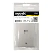 Simply 45 - S45-3201W - 1 Port White Keystone Wall Plate, Standard, Single Gang, UL - 1EA/BAG