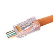 Simply 45 - S45-1700 - Pass Through Red Tint, Hi/Lo Stagger - Cat6/6a UTP - 100pc Jar