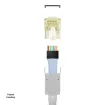 Simply 45 - S45-1755P - PROSeries Pass Through Shielded Yellow Tint, Hi/Lo Stagger - Cat7a/7/6a/6 STP, Cap45 & Bar45 - 50pc Jar