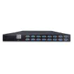 Planet - KVM-210-16M - 17" 16-Port Combo VGA LCD KVM Switch: 1280x1024 video quality, Up to 256 computers, On Screen Display (OSD)