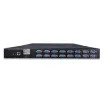 Planet - IKVM-210-16M - 17" 16-Port Combo VGA LCD IP KVM Switch: 1280x1024 video quality, Up to 256 computers, On Screen Display (OSD)