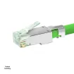 Simply 45 - S45-1150 - Standard Shielded (External Ground) Cat6 STP RJ45 Modular Plugs with Bar45 Green Tint, Hi/Lo Stagger - 50pcs/Jar