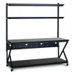 Kendall Howard - 5000-3-204-72 - 72" Performance 200 Series LAN Station - African Mahogany