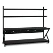 Kendall Howard - 5000-3-204-96 - 96" Performance 200 Series LAN Station - African Mahogany