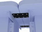 Kendall Howard - 5500-3-100-00 - Training Table Ganging Bracket Kit