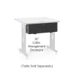 Kendall Howard - 5500-3-100-36 - 36" Training Table Cable Management Enclosure