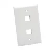 Platinum Tools - 602WH-25 - Wall Plate, Standard, 2 Port, White 25pc/Installer Pack