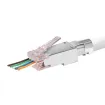 Simply 45 - S45-1750P - PROSeries Pass Through Shielded Red Tint, Hi/Lo Stagger - Cat6/6a STP with Cap45 & Bar45 - 50pc Jar