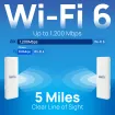 Engenius - ENH500-AX - Wi-Fi 6 Outdoor AX1200 5 GHz Point to Point Wireless Bridge