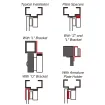 SECO-LARM - E-941DB-1K2P - 1,200-lb Electromagnetic Lock, Double-door, Bond Sensor, Status LED, UL Listed