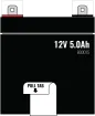 Minuteman - B00015 - Replacement Batteries 12 Volt 5 Amp Hour