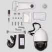BOLIDE - BN1009/PTZ-5.0/WP/NDAA - 5MP 40x Optical Zoom Full Size PTZ with Auto Tracking, 30FPS, BNC, 2-Channel Alarm In/Out, IR Up to 656 Feet, Built-in POE, IP67, 24VAC, Includes Wall-Mount Bracket