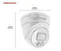 BOLIDE - BN8019FCB - H.265 5MP 2.8mm Fixed Lens IP67 Full Color Camera, Color At Night Warmlight Up to 82 Feet, Built-in Microphone POE, 12VDC, iPac AI Enabled with Facial Recognition System, NDAA Compliant, Black Housing