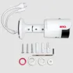 BOLIDE - BTG-N1935 - H.265 8MP ( 4K ) 3.6mm Fixed Lens IP66 IR Bullet Camera, POE, 12VDC, IR Up to 65ft, , Micro SD Card Slot, Alarm In/Out, NDAA Compliant, ONVIF