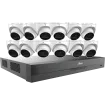 Dahua - C865E124A - HDCVI Kit: 16-CH, 4K Analytics+ Penta-brid DVR + 12x 5MP, Mini Eyeball Cameras