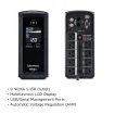 Cyber Power - CP1000AVRLCD - 1000VA/600W Line-Interactive Ups AVR LCD 9 Outlets 3 Year Warranty 1080 Joules