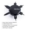 Cyber Power - CPH430PB - Up to 5 Gbps Transfer Rate, USB 3.0, 4, LED Power Indicator, Limited Lifetime Warranty
