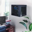 Cyber Power - CR12U61003 - 12U 19" Wall Mount Enclosure, 600mm Wide, 600mm Deep, Hex Perforated Metal Door, Side Panels, Locking Doors/Side Panels, Black