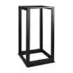 Cyber Power - CR25U40001 - 25U 19" 4-post Open Frame Rack, 600mm Wide, 22"-40" Depth Adjustable, Black, 1323lbs (600kg) Loading Capacity, Ships Knock-down, 5 year Warranty