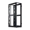 Cyber Power - CR42U11001 - 42U 19" Rack Enclosure, 600mm wide, 1070mm deep, hex perforated metal door, 2 side panels per side, locking doors/side panels, black, with casters, 3000lbs (1365kg) loading capacity, 5 year warranty